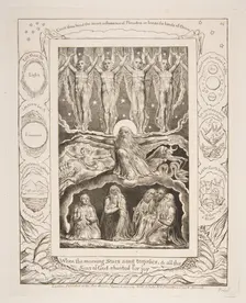 The Creation, from Illustrations of the Book of Job, 1825-26. Creator: William Blake