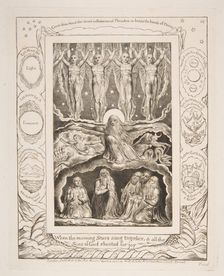 The Creation, from Illustrations of the Book of Job, 1825-26. Creator: William Blake