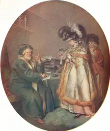 The Credulous Lady and Astrologer 1786. Artists: John Raphael Smith, Peter Simon