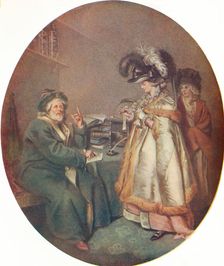 The Credulous Lady and Astrologer 1786. Artists: John Raphael Smith, Peter Simon