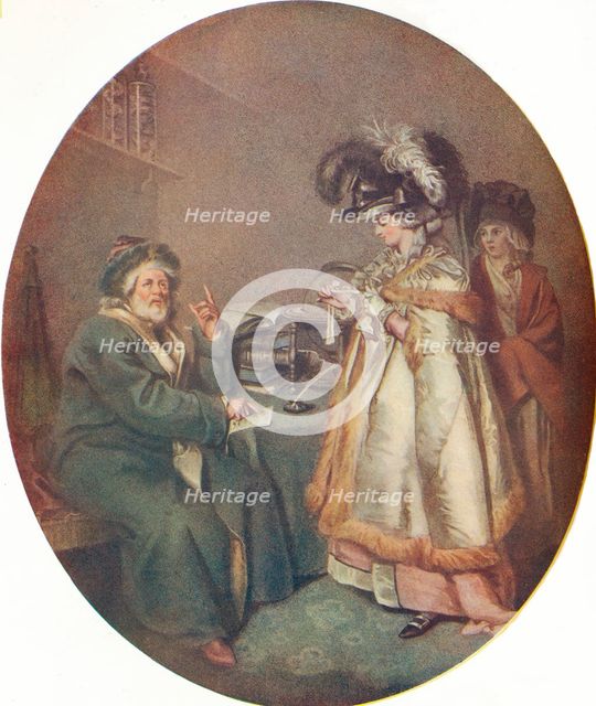 'The Credulous Lady and Astrologer', 1786. Artists: John Raphael Smith, Peter Simon.