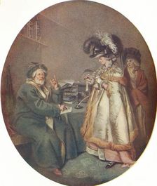 The Credulous Lady and Astrologer 1786. Artists: John Raphael Smith, Peter Simon