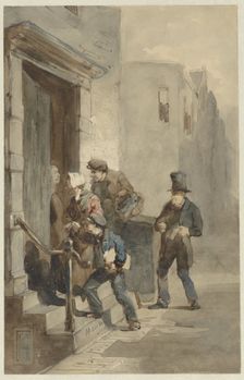 The Creditors, c.1855-1856. Creator: Matthijs Maris