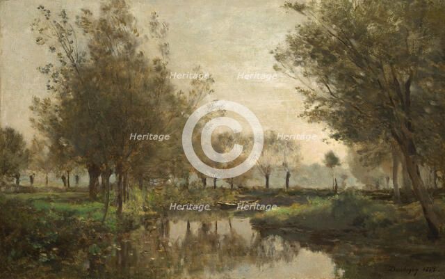The Creek, 1863. Creator: Charles Francois Daubigny.