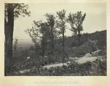 The Crest of Mission Ridge, 1864/66. Creator: George N. Barnard