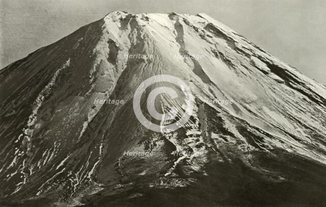 'The Crest of Fuji', 1910. Creator: Herbert Ponting.