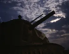 The crew of an M-3 tank learn all the ways of causing trouble for the Axis...Fort Knox, Ky, 1942. Creator: Alfred T Palmer