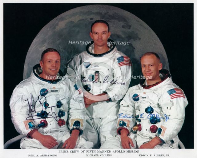 The crew of Apollo 11, 1969.Artist: NASA