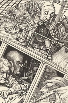 The Crew Was Complete. From The Hunting of the Snark (Lewis Carroll) 1874-1876, (1923). Artist: Henry Holiday