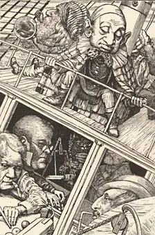The Crew Was Complete. From The Hunting of the Snark (Lewis Carroll) 1874-1876, (1923). Artist: Henry Holiday