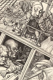 The Crew Was Complete. From The Hunting of the Snark (Lewis Carroll) 1874-1876, (1923). Artist: Henry Holiday