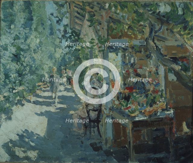 The Crimea. Fruit store, 1913. Artist: Korovin, Konstantin Alexeyevich (1861-1939)
