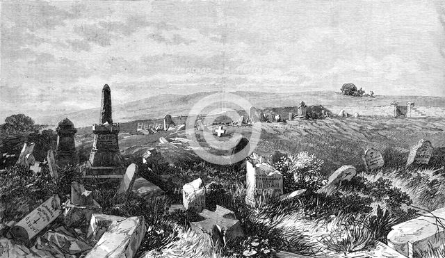 The Crimea Revisited: graves of British soldiers, 1869. Creator: Unknown.