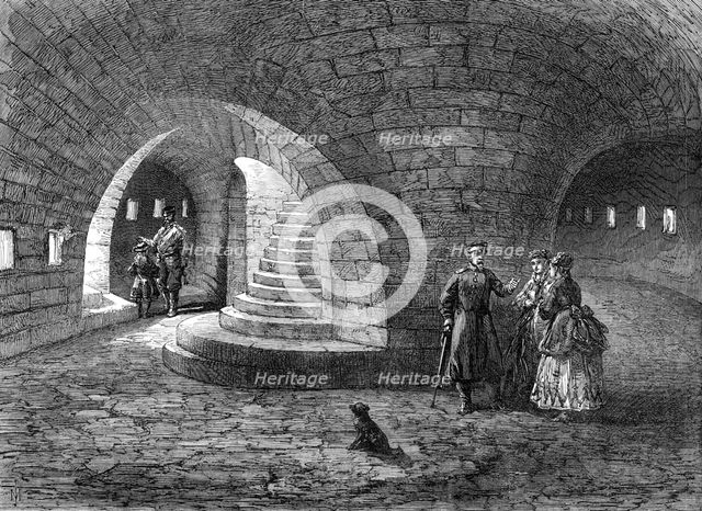 The Crimea Revisited: interior of the Round Tower of the Malakoff, 1869. Creator: Unknown.