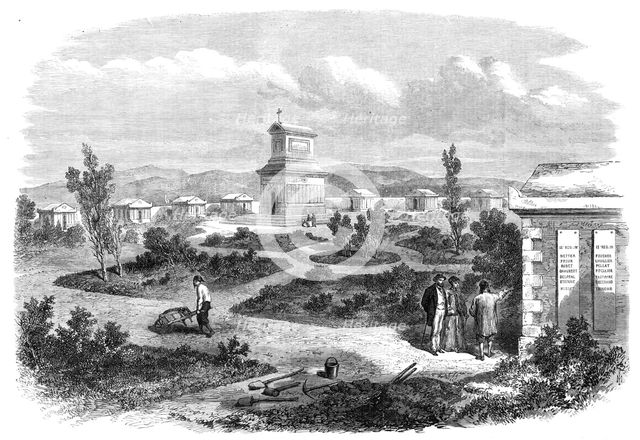 The Crimea Revisited: the French Cemetery, 1869. Creator: Unknown.