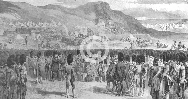 'The Crimean War, 1854-56: Divine Service...before the Battle of Balaclava', (1901).  Creator: Unknown.