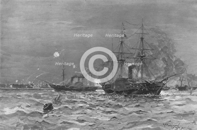 'The Crimean War, 1854-56, The Bombardment of Sveaborg by the Baltic Fleet', (1901). Creator: Stuff.