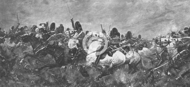 'The Crimean War, 1854-56: The Rally of the Scots Greys...at Balaclava', (1901).  Creator: Unknown.