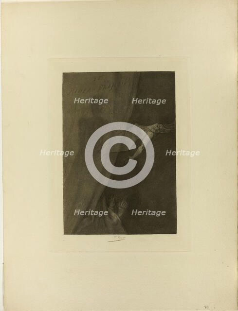 The Crimson Curtain, n.d. Creator: Félicien Rops.