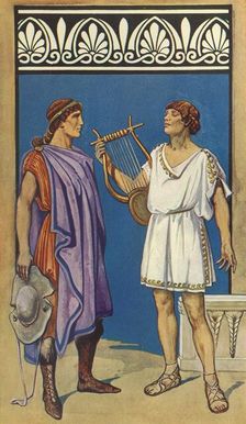 The Crinkled Chiton and the Chlamys (left); The Chiton (right) 1924. Creator: Herbert Norris