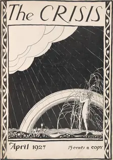 The Crisis: a record of the darker races, April 1927 [Cover], 1927-04. Creator: Laura Wheeler Waring