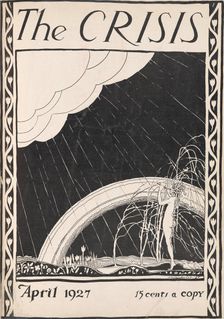 The Crisis: a record of the darker races, April 1927 [Cover], 1927-04. Creator: Laura Wheeler Waring