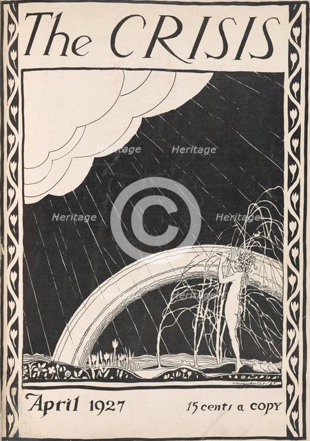 The Crisis: a record of the darker races, April 1927 [Cover], 1927-04. Creator: Laura Wheeler Waring.