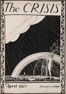 The Crisis: a record of the darker races, April 1927 [Cover], 1927-04. Creator: Laura Wheeler Waring