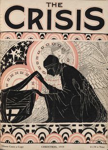 The Crisis: a record of the darker races , December 1928 [Cover]. Creator: Laura Wheeler Waring