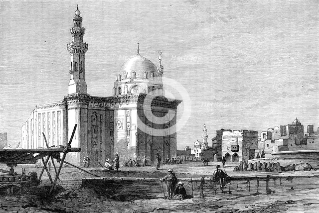 The Crisis in Egypt: Mosque of Sultan Hassan, Cairo, 1881. Creator: Unknown.