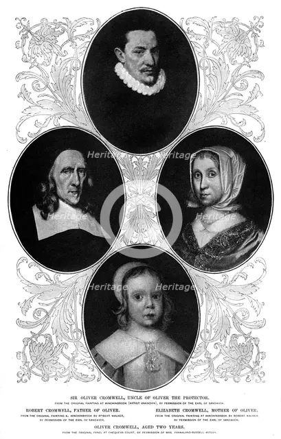 The Cromwell family, 1899. Artist: Unknown