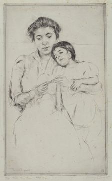 The Crocheting Lesson, c. 1902. Creator: Mary Cassatt