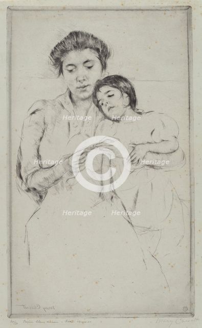 The Crocheting Lesson, c. 1902. Creator: Mary Cassatt.