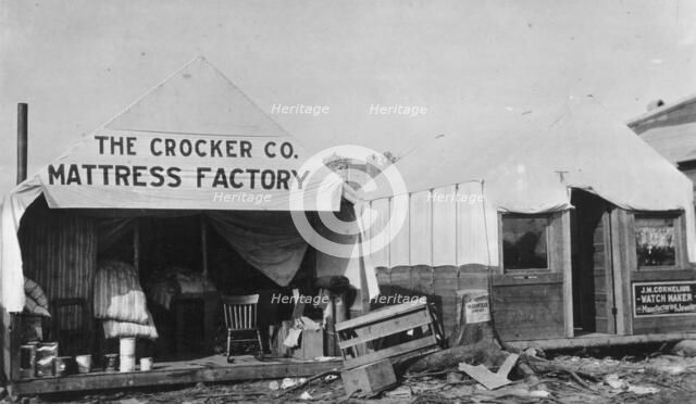 The Crocker Co. Mattress Factory, between c1900 and c1930. Creator: Unknown.