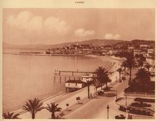 The Croisette and Mont Chevalier, Cannes 1930. Creator: Unknown