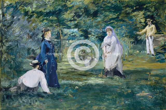 The Croquet Party (La partie de croquet). Artist: Manet, Édouard (1832-1883)