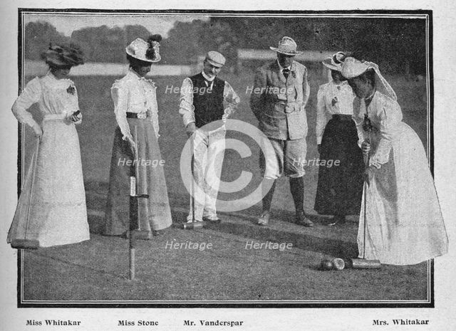 'The Croquet Tournament at Southampton', 1900. Artist: Stuart.