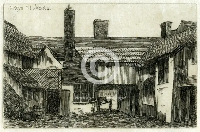 The Cross Keys, St Neots, Cambridgeshire, 1881. Artist: Edwin Edwards