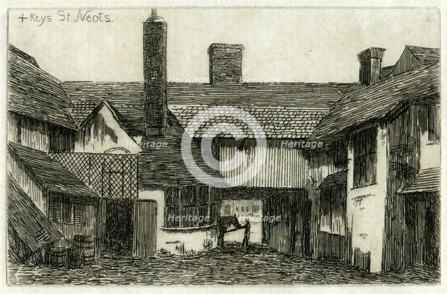 The Cross Keys, St Neots, Cambridgeshire, 1881. Artist: Edwin Edwards