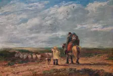 The Cross Road 1850. Artist: David Cox the elder