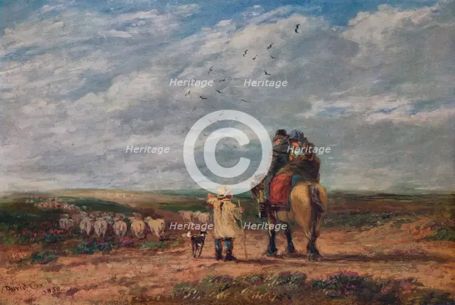 'The Cross Road', 1850. Artist: David Cox the elder.
