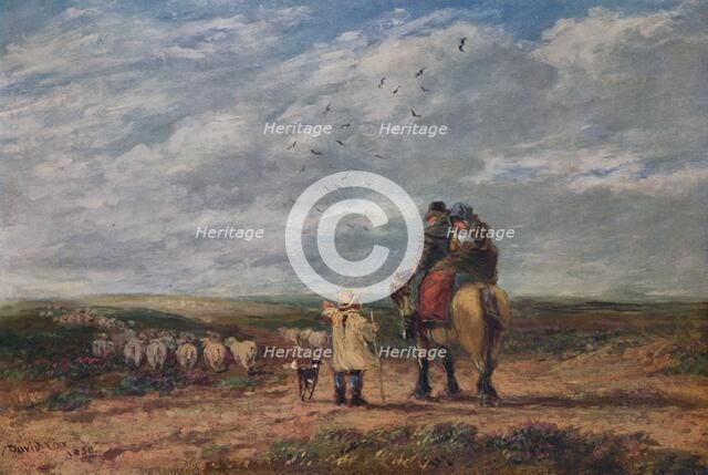 'The Cross Road', 1850. Artist: David Cox the elder.