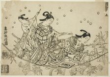 The Crossing of the Tanabata Boat (Tanabata no towataru fune), c. 1715. Creator: Okumura Masanobu