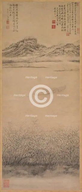 The Crossing of the Yangzi River, c. 1700-1720. Creator: Shang Rui (Chinese, 1634?-).