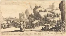 The Crossing of the Red Sea, 1629. Creator: Jacques Callot