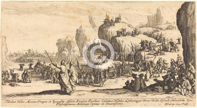 The Crossing of the Red Sea, 1629. Creator: Jacques Callot.