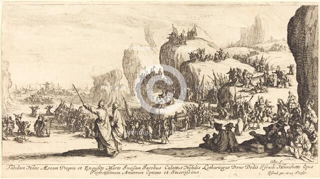 The Crossing of the Red Sea, 1629. Creator: Jacques Callot.