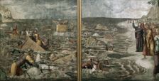 The Crossing of the Red Sea (Pharaoh's Hosts engulfed in the Red Sea), 1509-1510