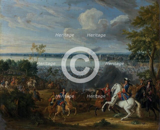 The crossing of the Rhine at Lobith, 12 June 1672. Creator: Martin, Pierre-Denis II (1663-1742).