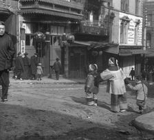 The crossing, Chinatown, San Francisco, between 1896 and 1906. Creator: Arnold Genthe